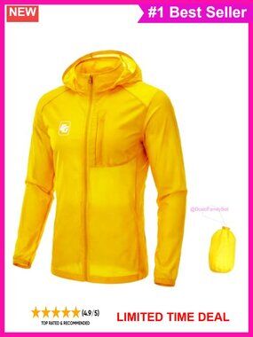 UPF 50+ Sun Protection Hoodie Zip Up Lightweight Outdoor Jacket